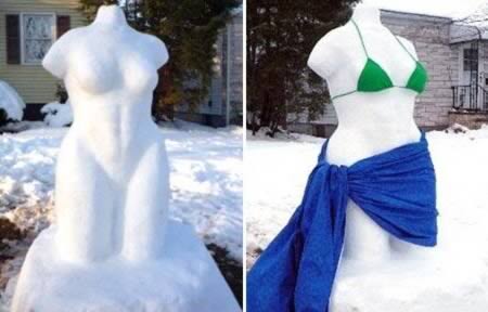 inappropriate snowmen