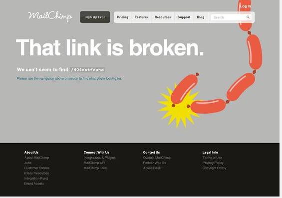 Cool 404 Error Pages