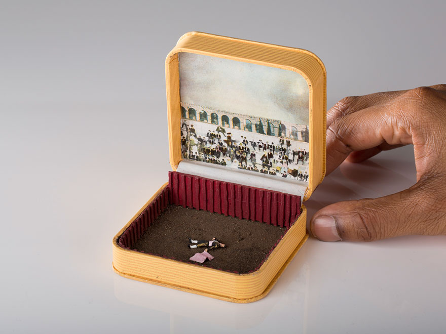 Antique Ring Boxes Turned into Detailed Dioramas