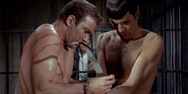 Slash fiction.  Yes, the term that indicates internet pornographic fanfiction consisting of nothing but pure smut. The term itself comes directly from Star Trek, thanks to Trekkies creating steamy Kirk-on-Spock fiction relating to a specific episode.