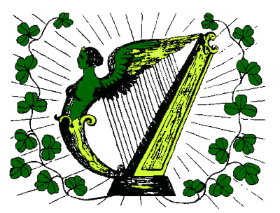 The shamrock is not the national symbol in Ireland. It's a gold harp with silver strings and a blue background.