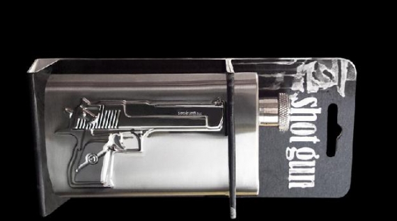 The shot-gun flask