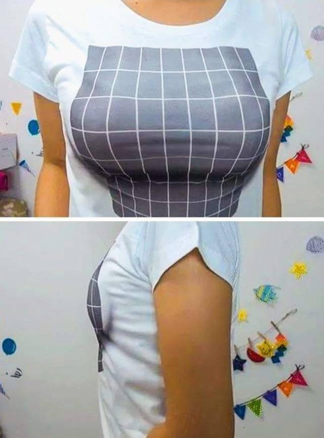 funny shirt that makes you look like you have big boobs