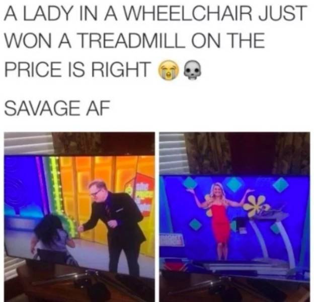 lady in wheelchair on a treadmill - A Lady In A Wheelchair Just Won A Treadmill On The Price Is Right Savage Af