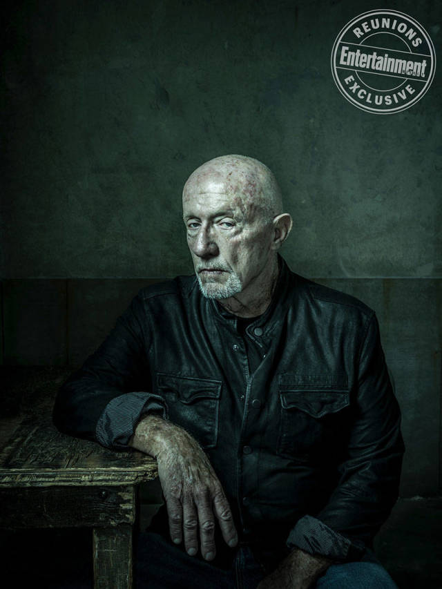 Jonathan Banks (Mike Ehrmantraut)“He’s a hardass whose real downfall is his softness,” says Banks. “There’s a side of him that’s good that eventually destroys him. Whether he acts on it or not, he has a sympathy for the underdog, for the vulnerable. Mike is the guy, even to his physical harm, that would step in and protect somebody being bullied.”