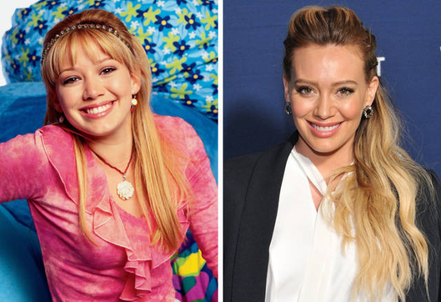 Hilary Duff (Lizzie McGuire, 2003)

Singer and actress, Hilary Duff became famous thanks to Disney’s Lizzie McGuire. After the series ended, she continued on. Agent Cody Banks, The Lizzie Mcguire Movie, Cheaper by the Dozen, and other movies were a huge success at the box office. In recent years, Duff has been preoccupied with her music career and in 2015, her album Breathe In was released, followed by Breathe Out. This year, we’ll see Hilary in The Haunting of Sharon Tate, a mysterious film where Hilary plays Sharon Tate, film director Roman Polanski’s murdered wife.