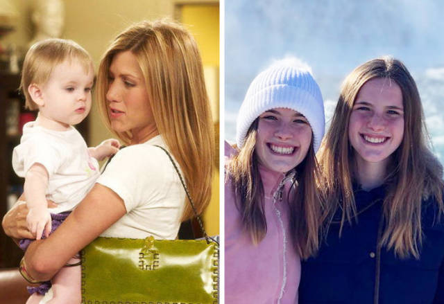 Noelle and Cali Sheldon (Friends, 1994–2004)2 babies were playing Emma Geller in the Friends series: twins Cali and Noelle. After the series, the sisters took part in several projects but currently, these 16-year-old girls don’t have any serious roles.