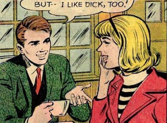 retro 1950 comic - But I Dick, Too!