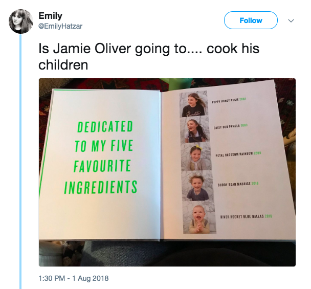 presentation - Emily v Is Jamie Oliver going to.... cook his children Dust Pamela 2009 Dedicated To My Five Favourite Ingredients Pital Lossom Rainbow 1019 Buddy Bear Maurice 1010 River Rocket Blue Dallas 2015