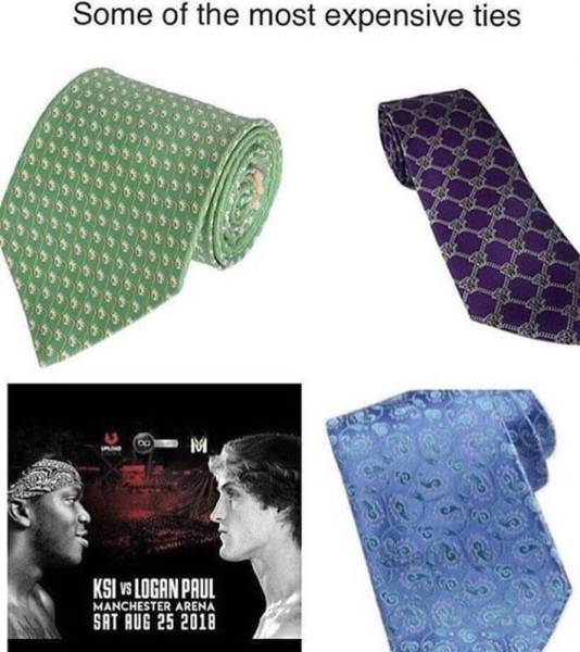 most expensive ties - Some of the most expensive ties Ssg Ksi Vs Logan Paul Manchester Arena Sat