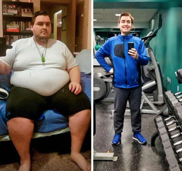 fat man body transformation 390 lbs