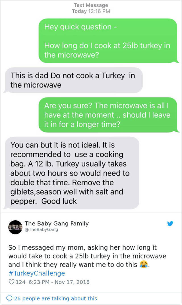 Just Ask Your Parents How To Cook A Turkey In A Microwave