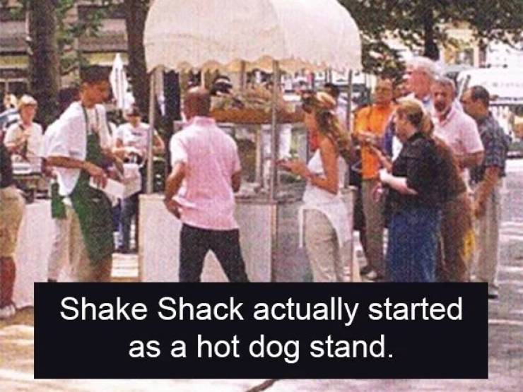 tree - Shake Shack actually started as a hot dog stand.
