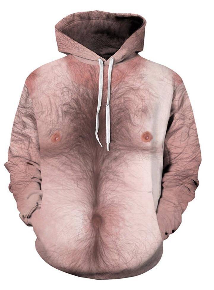 kangaroo pocket human body 3d printed funny hoodie