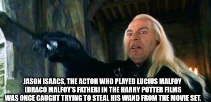 lucius malfoy - Jason Isaacs, The Actor Who Played Lucius Malfoy Oraco Malfoy'S Fatherijn The Harry Potter Films Was Once Caught Trying To Steal His Wand From The Movie Set