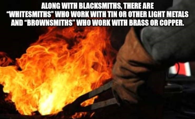 parade - Along With Blacksmiths, There Are "Whitesmiths" Who Work With Tin Or Other Light Metals And Brownsmiths" Who Work With Brass Or Copper.