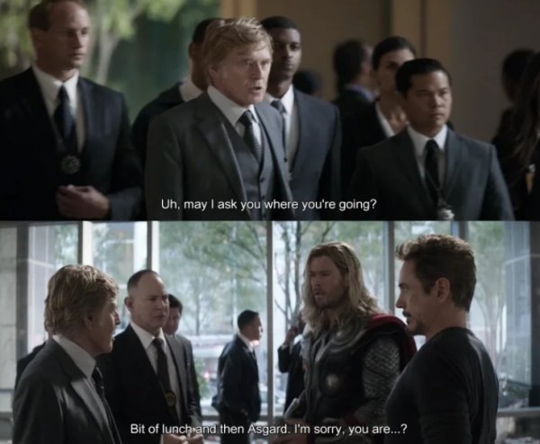 matthew berry endgame - Uh, may I ask you where you're going? Bit of lunch and then Asgard. I'm sorry, you are...?