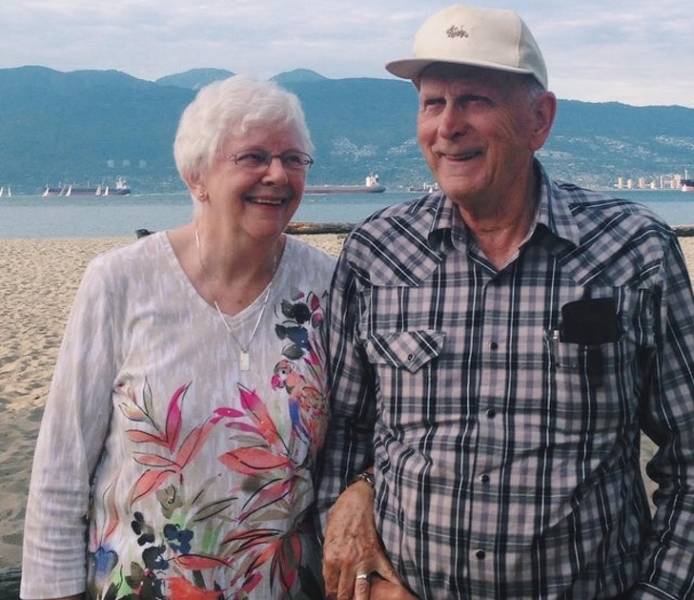 “They dated in their teens, married different people, and got back together 65 years later. My grandma and her boyfriend!”