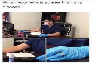shoulder - When your wife is scarier than any disease Troste