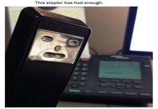 electronics - This stapler has had enough.