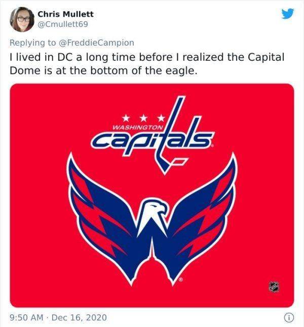 graphics - Chris Mullett Campion I lived in Dc a long time before I realized the Capital Dome is at the bottom of the eagle. Washington