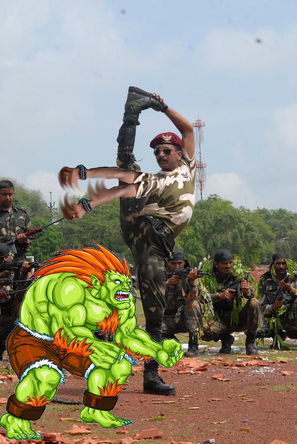 photoshop indian commando