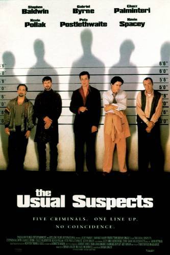 The Line Up in The Usual Suspects Was Supposed to Be Serious - The Usual Suspects is about five criminals who meet at a police lineup and decide to commit a robbery together. In the lineup scene, the characters were simply supposed to step up and repeat a line, one by one. But according to the DVD extras, Benicio del Toro had terrible gas that day and it caused everyone to break. Director Brian Singer finally became fed up with the actors and the scene made it into the movie as is.