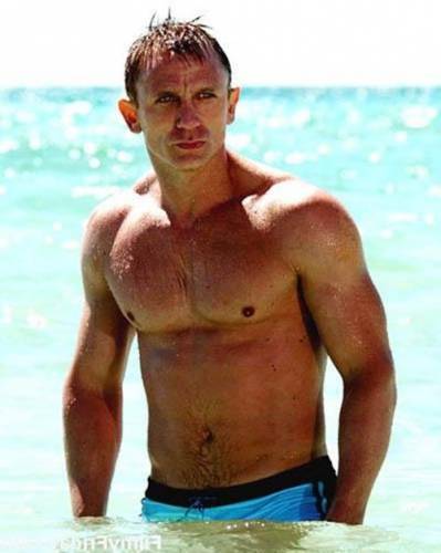 Daniel Craig's Iconic Beach Shot in Casino Royale Happened Thanks to a Sandbar - In the first film of the 007 reboot, Daniel Craig is doing some type of spy junk in the Bahamas, and just as he was meant to float away while watching a baddie's wife, he hit a sandbar and was forced to awkwardly stand and wade through the water. Of the super sexy visual, Craig said, "[I] would be haunted by it for the rest of my life."