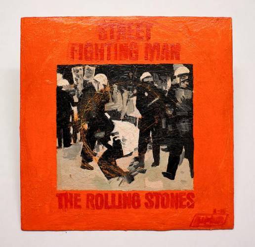 The "Street Fighting Man" Sound Was Caused by Recording on Cassette - The completely overblown sound of "Street Fighting Man" was caused by most of the tracking being done on a personal cassette recorder in a hotel. Keith Richards, Charlie Watts, and Brian Jones played their respective parts (guitar, drums, and sitar) together on into Richards's mono cassette recorder, giving the song it's distorted sound.