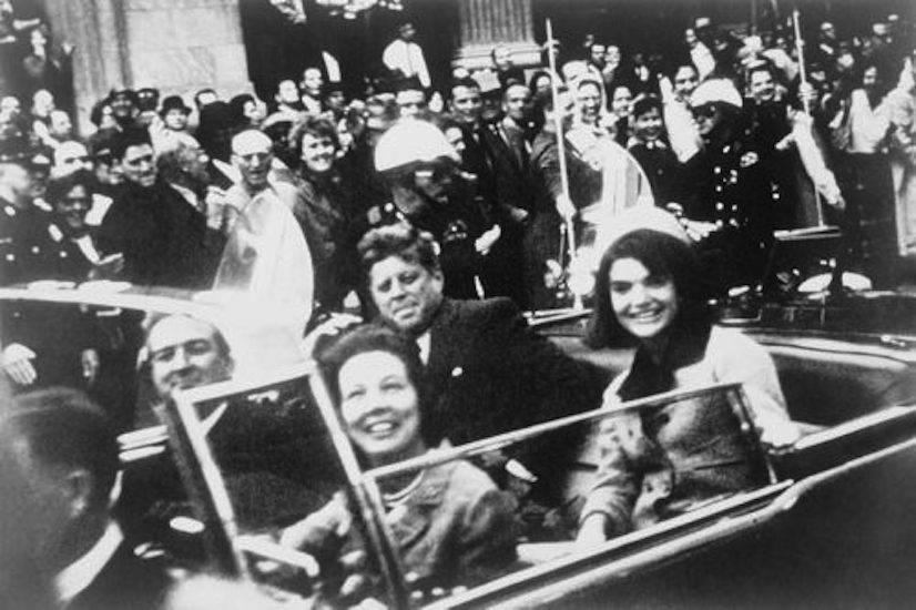 John F. Kennedy - Kennedy was assassinated in Dallas, TX, on November 22, 1963. This photo was taken from his caravan in Dallas just before his assassination.