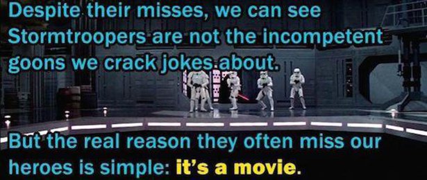 The Real Reason Stormtroopers Suck at Shooting