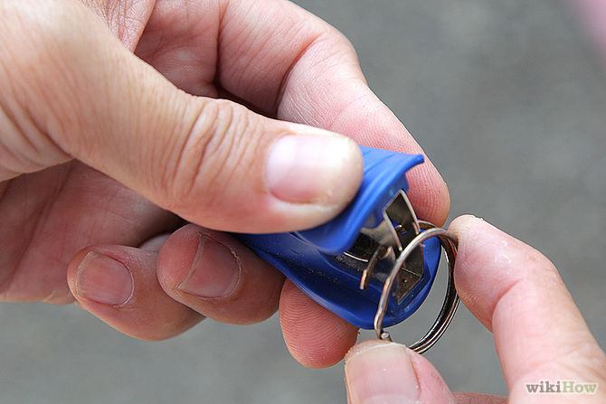 Use a staple remover to remove or add keys to a key ring - 
It's extremely frustrating every time that you need to remove or add a key onto an existing key ring. Well, a simple staple remover can save you the effort and headache of fumbling with your keys. Who knew that this tool had more than one use?