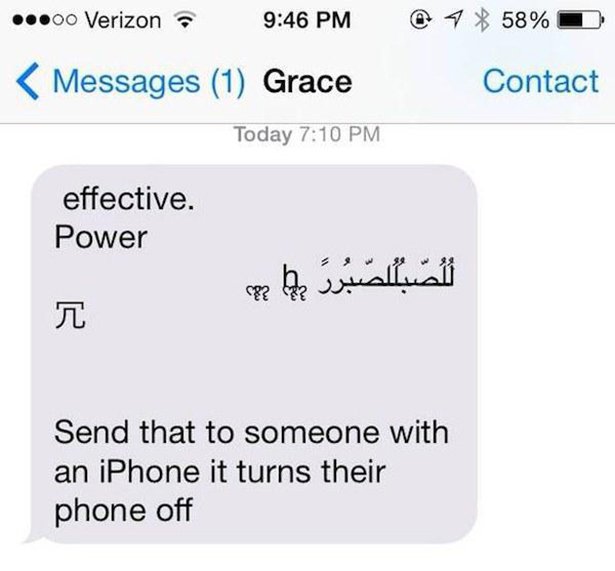 Evil Text That Will CRASH Your iPhone