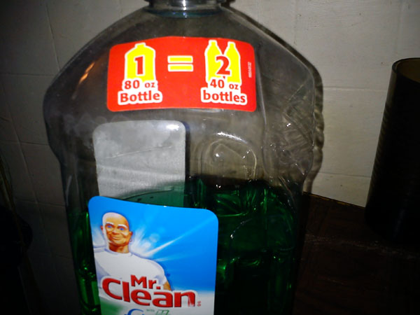 mr. clean - 80 Oz Bottle 40 Oz bottles cian