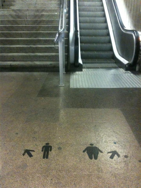 I don't know if I want to take the escalator anymore...
