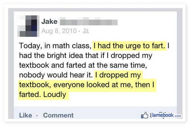 17 Funny Facebook Fails