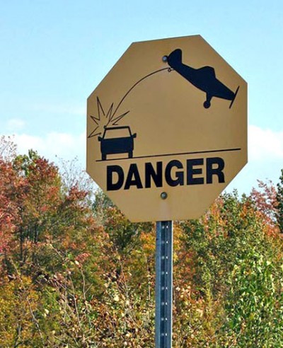 ridiculous road signs - Danger