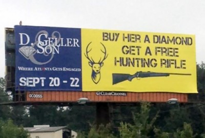 funny georgia - D. Seller Don Buy Her A Diamond Get A Free Hunting Rifle Were Atl Ntages Engaged Sept 20 22 Ocross