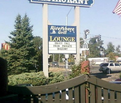 funny autumn signs - Willant Ridershore Grill Lounge Enjoy Fall From Private Balcony