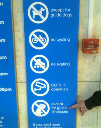 except for guide dogs om G no cycling pm no skating pm Dopm Cctv in operation except for guide dinosaurs If you need more