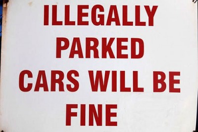 illegal parking will be fine - Illegally Parked Cars Will Be Fine
