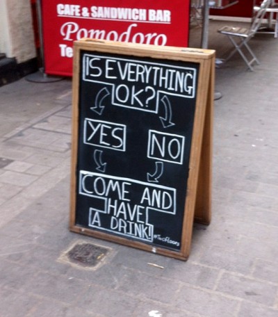signage - Cafe & Sandwich Bar Pomodoro Iis Everything Yes No Come And