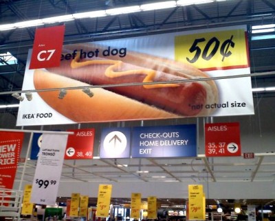 hot dog not actual size - C7 sef hot dog not actual size Ikea Food Aisles CheckOuts Home Delivery Exit Ew Soo99