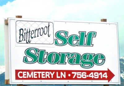 street sign - Bitterrool Self Storage Cemetery Ln 7564914