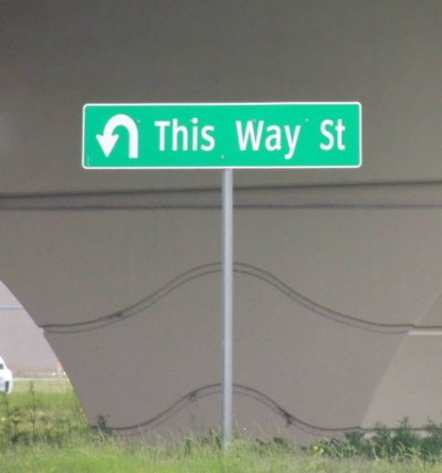 sign - This Way St