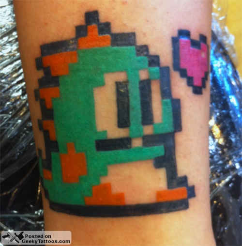 32 Pixel Art Styled Tattoos