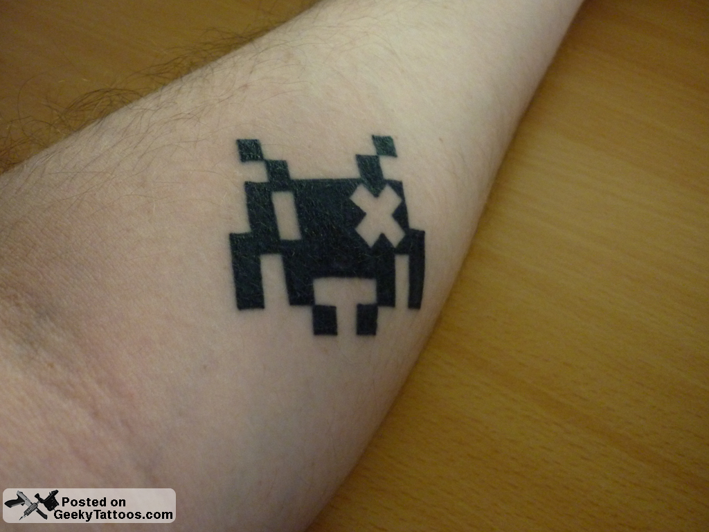 tattoo invaders - Posted on Geeky Tattoos.com