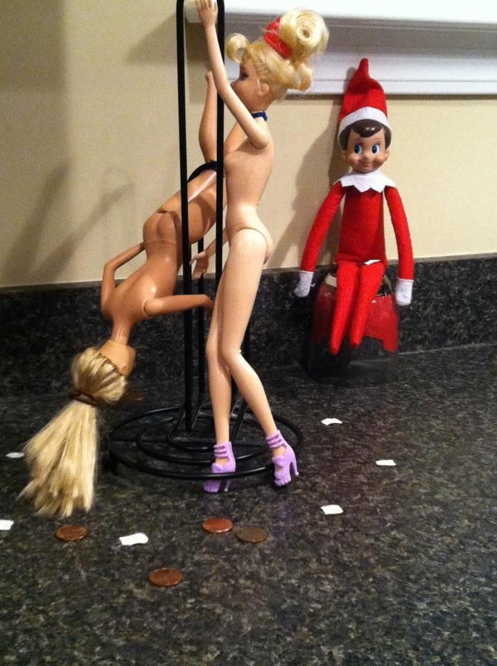 Inappropriate Elf on a Shelf