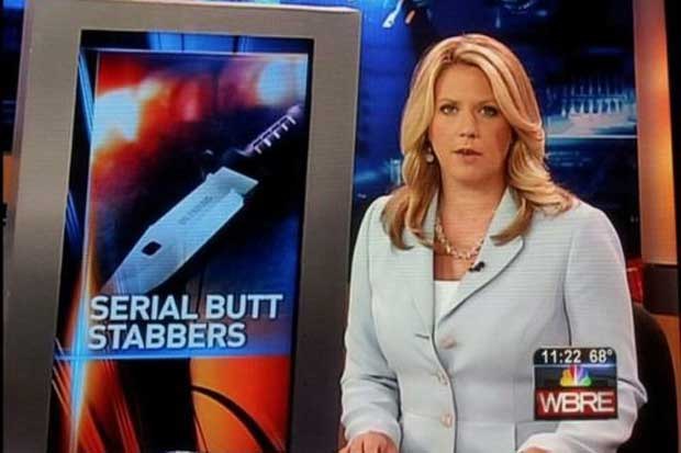 Oh My Goodness!! Serial butt stabbers!