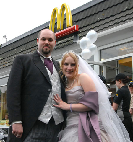 People Getting Married In McDonalds